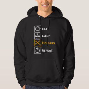 Manar Eat-viloläge Fix-bilar Automechanic-raster R Hoodie