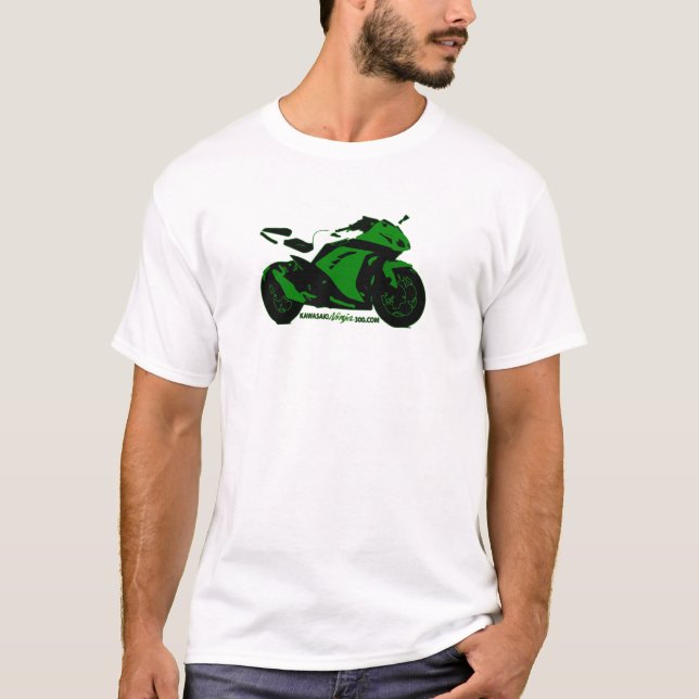 Manar ebenholtssvarta sportbike T T-shirt (Framsida)