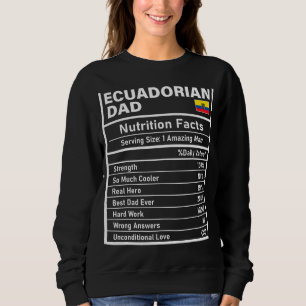 Manar Ecuadorian Pappa Nutrition Facts Fars dag N T Shirt
