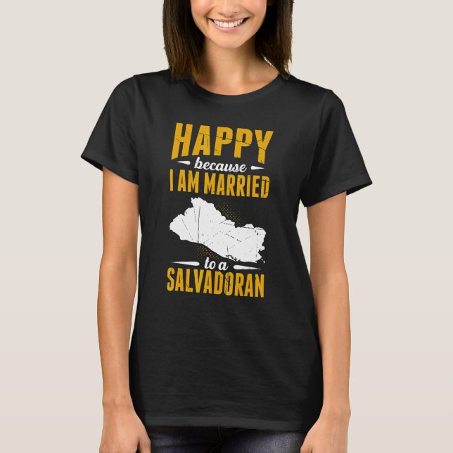 Manar El Salvador Flagga Salvador Salvador Salvado T Shirt (Framsida)