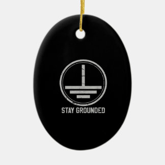 Manar Electrician - Keep Groround Funny Nerd Julgransprydnad Keramik