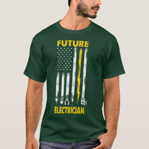 Manar Electrician US Flagga for Future Electric T Shirt