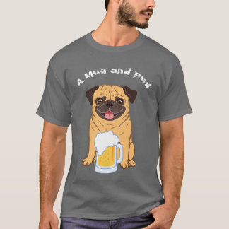 manar eller dams "Funny Pug" och "älskare" T Shirt