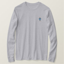 Manar Embroiderad Logotyp T-shirt med lång sleeve