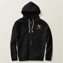 Manar Embroized Basic Zip Hoodie