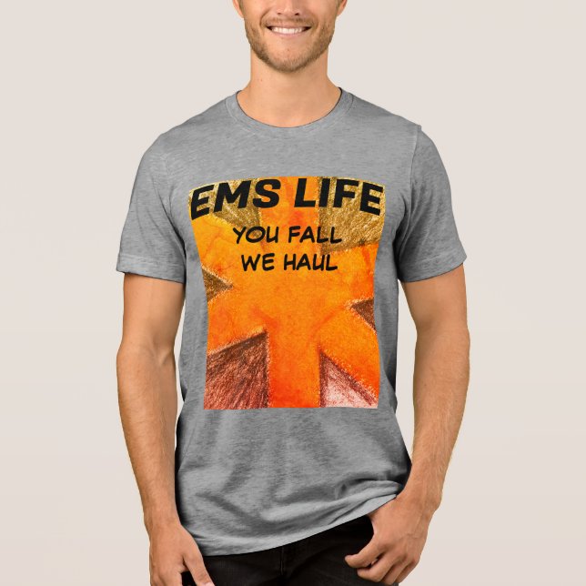 Manar EMS Life orange stjärna i livet T Shirt (Framsida)