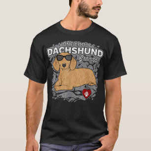 Manar En Coola Dachshund Grandpa Djurälskare T-shi T Shirt