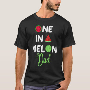 Manar en i en Melon Pappa-Roligt Exotic Tropical W T Shirt