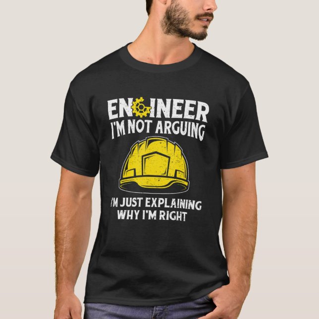 Manar Engineering Ingenjör.. Jag pläderar inte Tec T Shirt (Framsida)