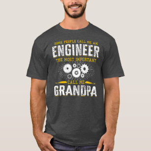Manar Engineering Pappa Grandpa Ingenjör T Shirt