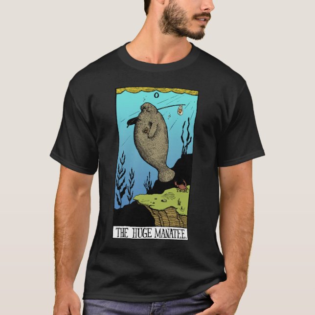 Manar enorm T-tröja för Manateemörk Tee Shirt (Framsida)