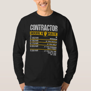 Manar entreprenör Handyman arbetstaxor per timme R T Shirt