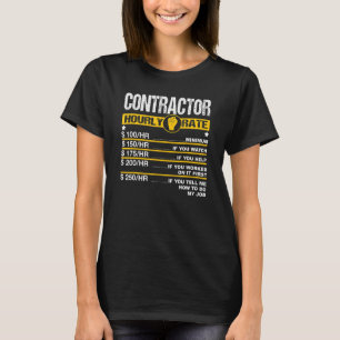 Manar entreprenör Handyman arbetstaxor per timme R T Shirt