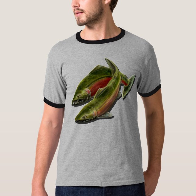 Manar Environmental-shirt Anpassningsbar Text Fish Tee Shirt (Framsida)