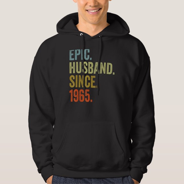 Manar Epic Make sedan 1965 Bröllop-anniversarry Hoodie (Framsida)