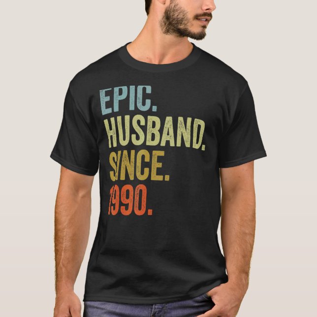 Manar Epic Make sedan 1990 Bröllop-anniversarry T Shirt (Framsida)