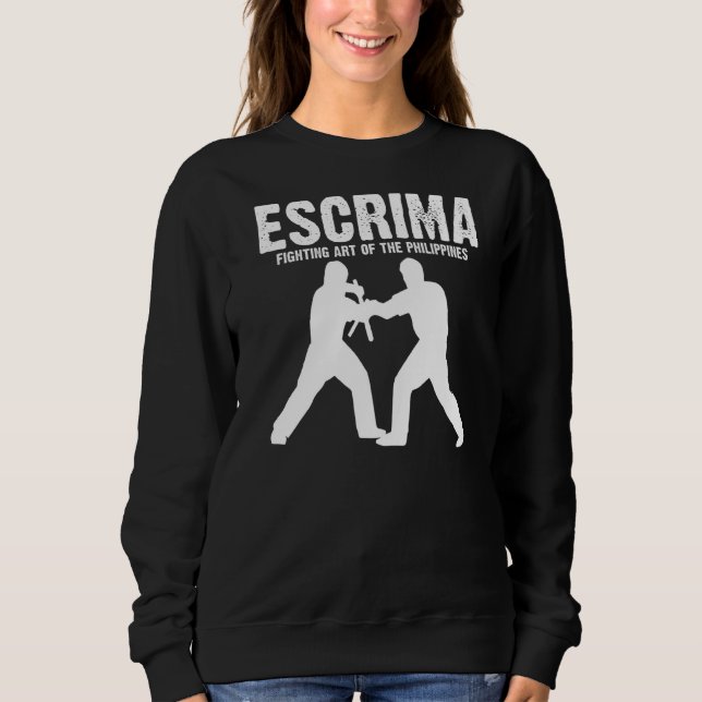Manar Escrima Fighting of the Filippinerna Eskrima T Shirt (Framsida)