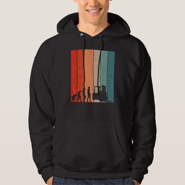 Manar Evolution-gaffeldrivruvens evolutionsgaffel Hoodie (Framsida)