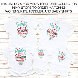 Manar Family Vacation Beach-Anpassningsbarna, somm T Shirt