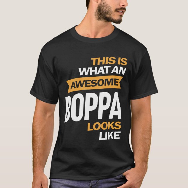 Manar Fantastisk Boppa ser ut som morfar T Shirt (Framsida)