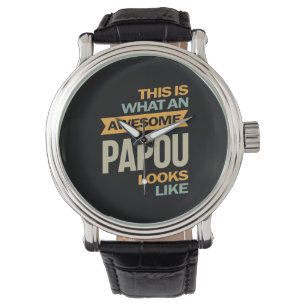 Manar Fantastisk Papou ser ut som - Far Gift Armbandsur