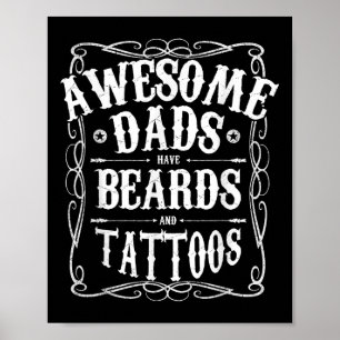Manar Fantastisk Pappor har bögar och tatueringar Poster