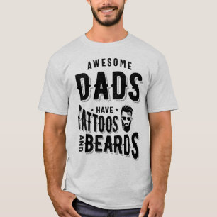 Manar Fantastisk Pappor har Tattoos och Beards T Shirt