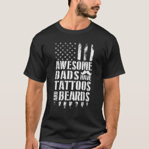 Manar Fantastisk Pappor har tatueringar och bodar T Shirt