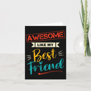 Manar Fantastisk som min bäste vän Funny Friend Hu Kort
