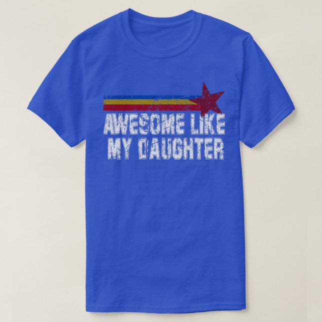 Manar Fantastisk som min dotter Fars dag Funny V T Shirt (Design framsida)
