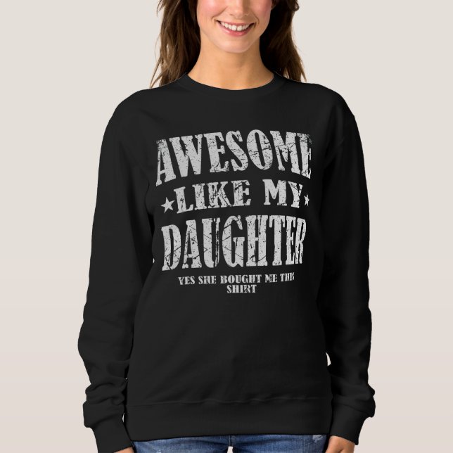 Manar Fantastisk som min dotter Fars dag Ja. T Shirt (Framsida)