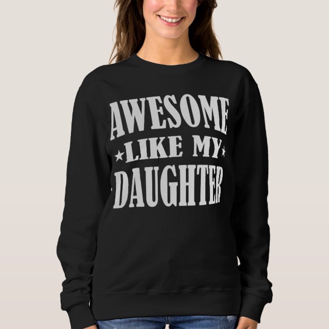 Manar Fantastisk som min dotter Fars dag T Shirt (Framsida)