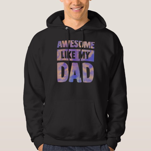 Manar Fantastisk som mina barn i Pappa Fars dag Hoodie (Framsida)