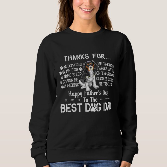 Manar Far-dagen Cavalier Kung Charles Spanska Papp T Shirt (Framsida)