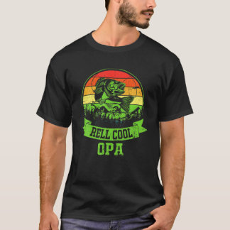 Manar Far Day Gift Vintage Fishing Reel Coola Opa T Shirt