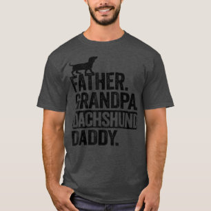 Manar Far Grandpa Dachshund pappa Doie Hund Funny T Shirt