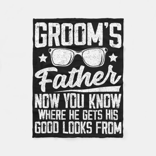 Manar Far i Groom Bröllop Costume Grooms fa Fleecefilt (Framsidan)