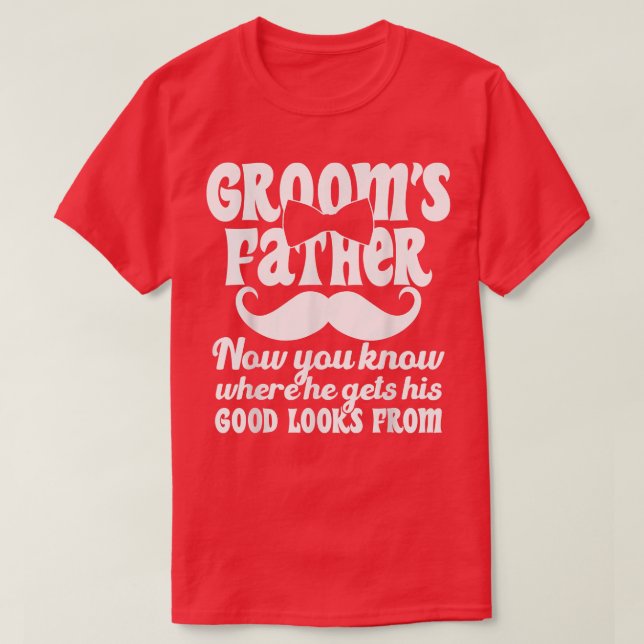 Manar Far i Groom Bröllop Costume Grooms Fa T Shirt (Design framsida)