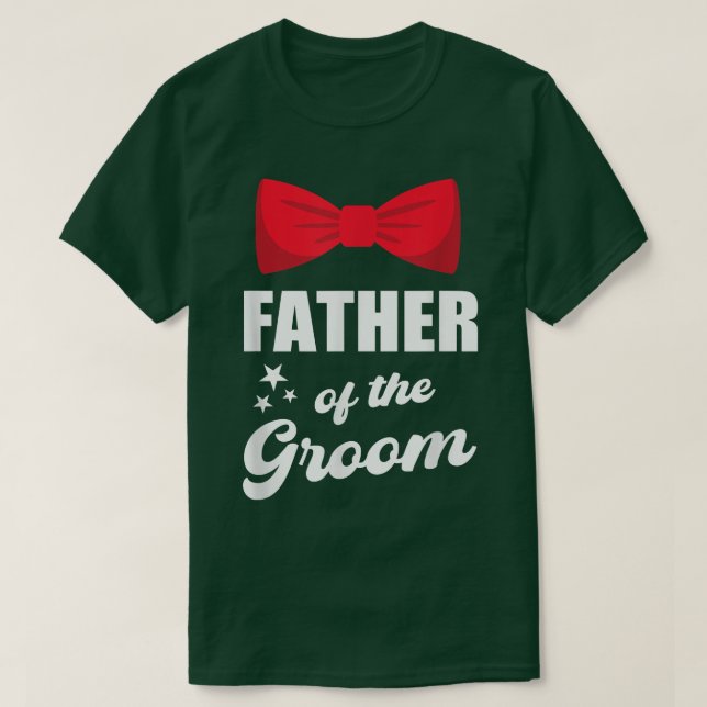 Manar Far i Groom Bröllop, gift Bachelor T Shirt (Design framsida)