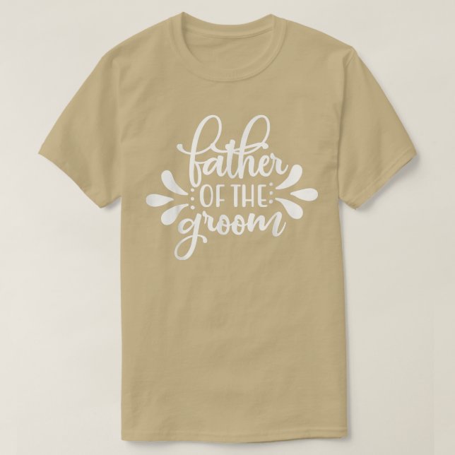 Manar Far i Groom som matchar Bröllop och Bach T Shirt (Design framsida)