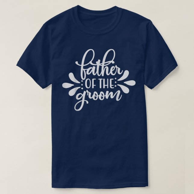 Manar Far i Groom som matchar Bröllop och Bach T Shirt (Design framsida)