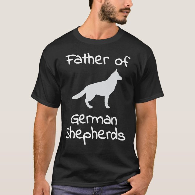 Manar Far i tyska herdar Hund T Shirt (Framsida)