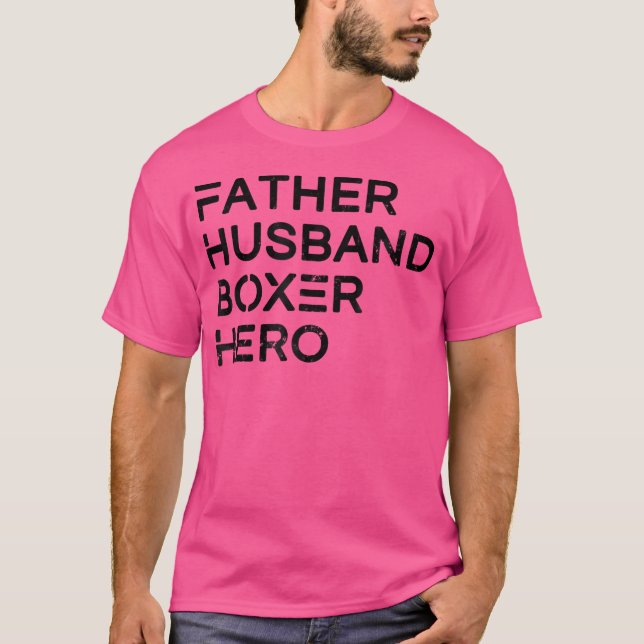 Manar Far Make Boxer Hero Pappa Fars dag T Shirt (Framsida)
