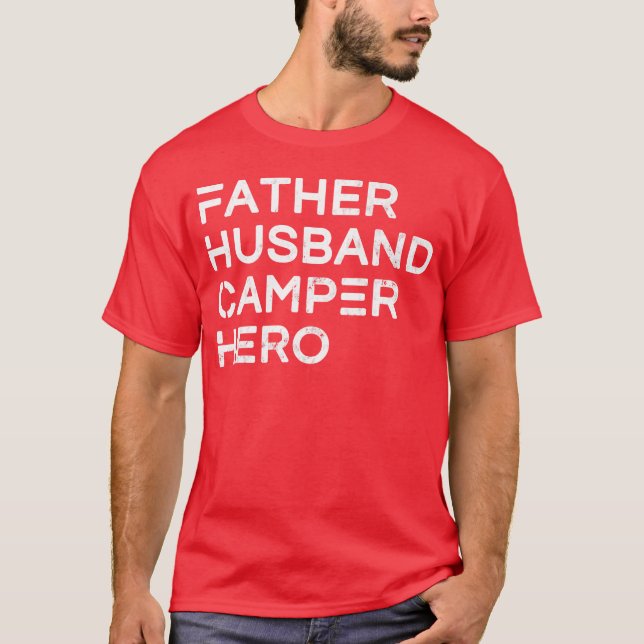 Manar Far Make Camper Hero inspirationell frie T Shirt (Framsida)