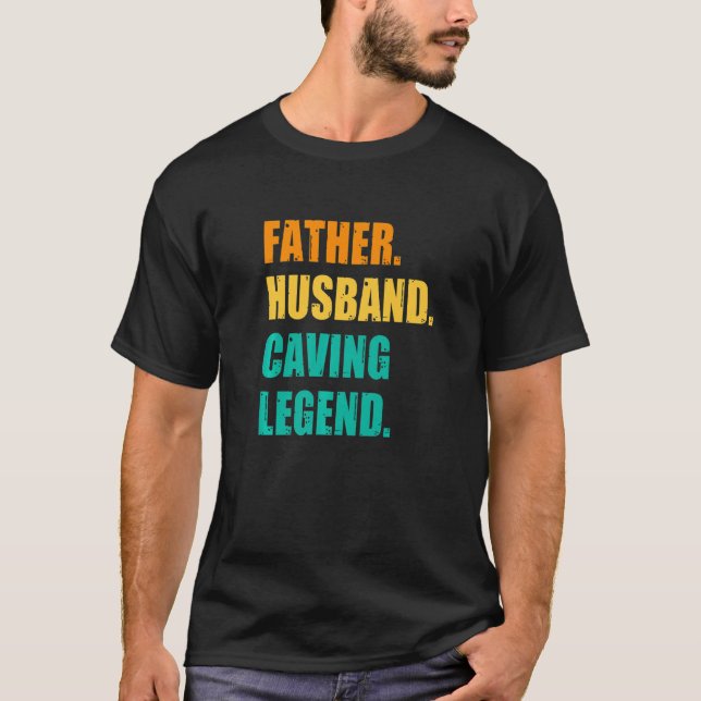 Manar Far Make Cave Legend Speleology Spelu T Shirt (Framsida)