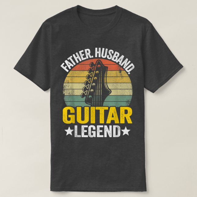 Manar Far Make Guitar Legend Guitar Pappa Guita T Shirt (Design framsida)