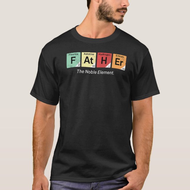 Manar Far, pappa D till Noble Inslag Fars dag T Shirt (Framsida)