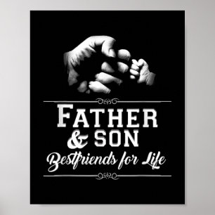 Manar Far Son Friends Fist Bump Pappa Pappor Poster