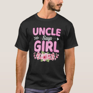 Manar farbror Says Girl Funny Baby Shower Gender R T Shirt