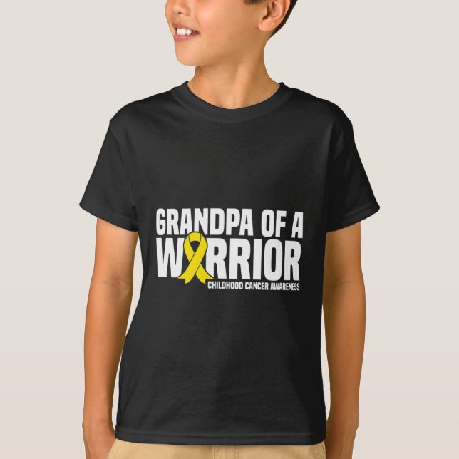Manar Farfar från en Warrior Ribbon Childature Can T Shirt (Framsida)